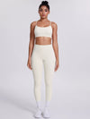 Women's Criss-Cross Back Cami and Leggings Active Set