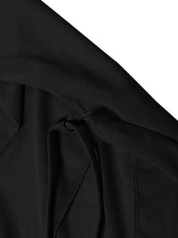 Close-up of black fabric texture on a white background