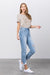 HIGH WAIST TAPERED JEANS for her
