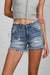 MID-RISE DISTRESSED SHORTS