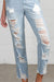 HEAVY DISTRESSED STRAIGHT FIT OVERALL for moms