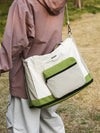Women Color Block Nylon Travel Bag Hospital Bag for Labor and Delivery