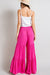 TIERED WIDE LEG PANTS-pink