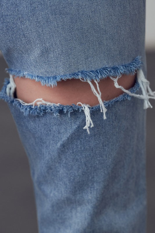 Picture showing the rip in jeans