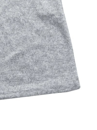 Gray fabric corner on a white background