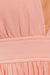 Zoom in view of stitching HALTER BABYDOLL TIERED MINI DRESS - apricot