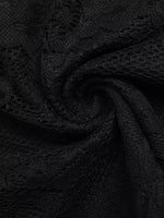 Close-up of dark textured fabric