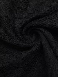 Close-up of dark textured fabric