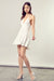 LACE TRIM WITH BACK DRAWSTRING DRESS
