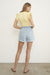 Back of HIGH RISE PLEATED MOM SHORTS