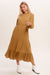 Feminine Boho Inspired Maxi Woven Dress