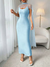 Scoop Neck Bodycon Maxi Dress