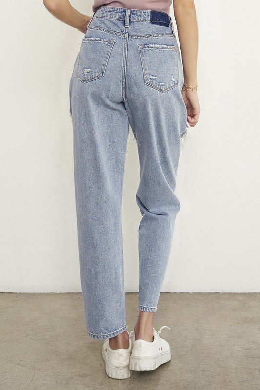 HIGH RISE STRAIGHT JEANS for mom