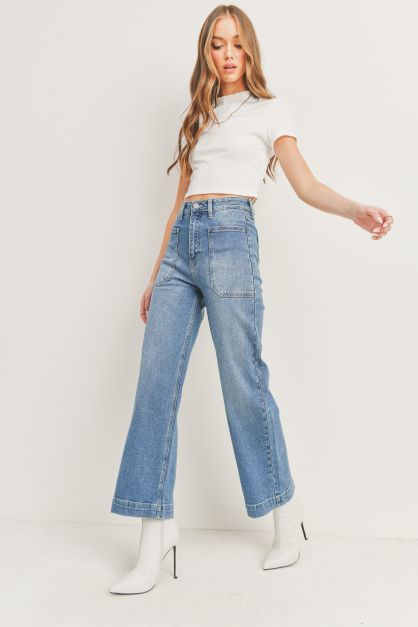 DENIM UTILITY PANTS