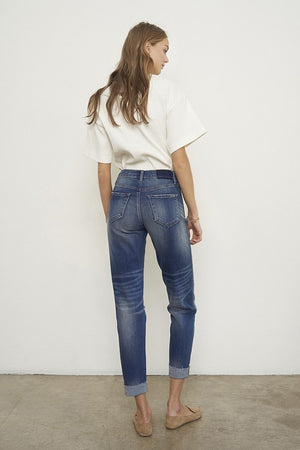 Back view of RELAXED BOYFRIEND JEANS