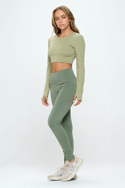Right side of Two Tones Activewear set