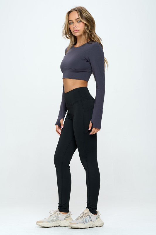 Side view of Two Tones Activewear set