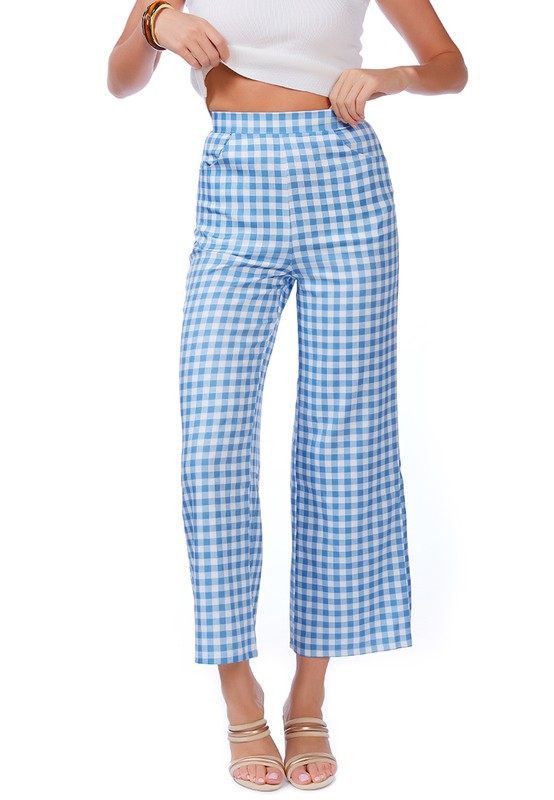 Watercolour Checks Stretchable Pants