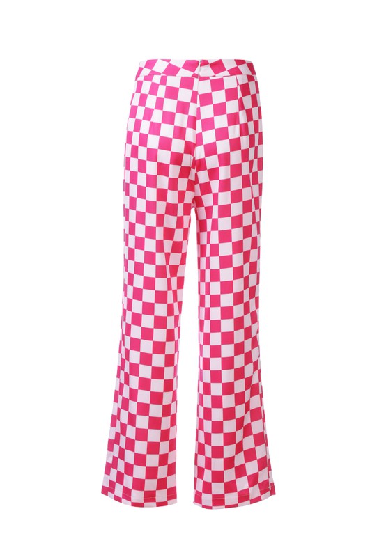 Checkerboard Culottes Pants