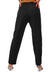 Elastic Waistband Straight Casual Pants