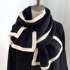 Contrast Trim Winter Scarf