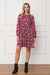Floral Crew Neck Midi Dress