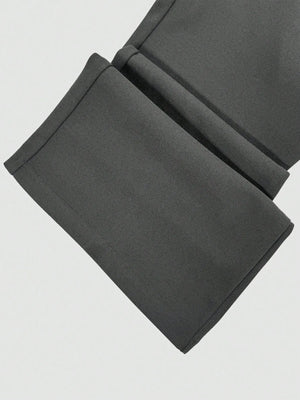 Dark gray fabric on a light gray background