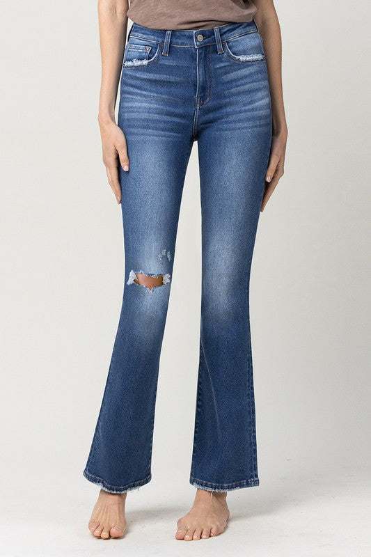 Stretch High Rise Bootcut Jeans