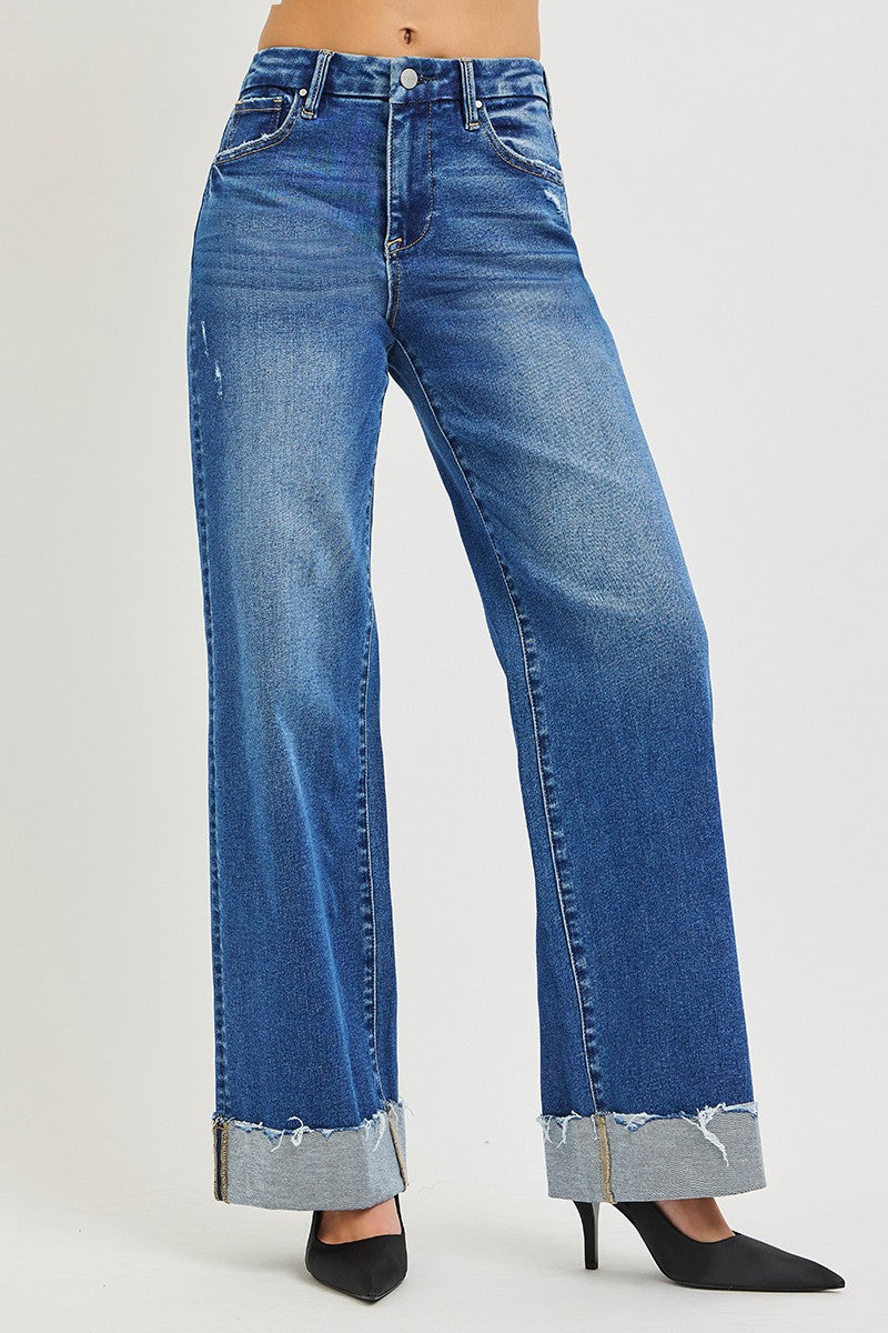 Blue jeans with a white background