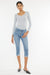 MID RISE CAPRI JEAN PANTS