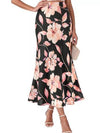 Women's High-Waisted Mermaid Midi Skirt