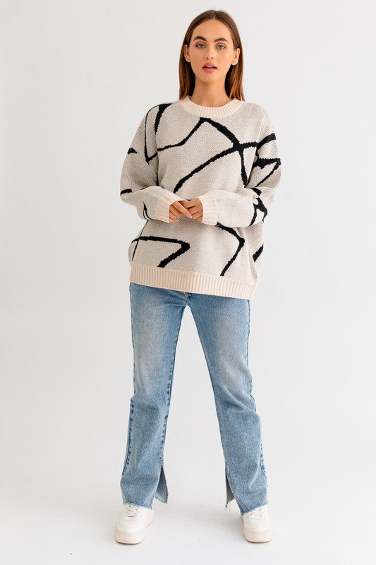 Pattern sweater for ladies