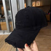 Women Vintage Washed Distressed Embroidered Baseball Cap for Running Workouts
