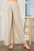 Cotton Wide Leg Pants with Side Pockets