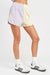 COLOR BLOCK SHORTS WITH ELASTIC WAISTBAND