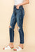 HIGH RISE STRETCH ANKLE CIGARETTE JEANS