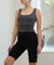 BAMBOO DOUBLE LAYER CROP TANK for women