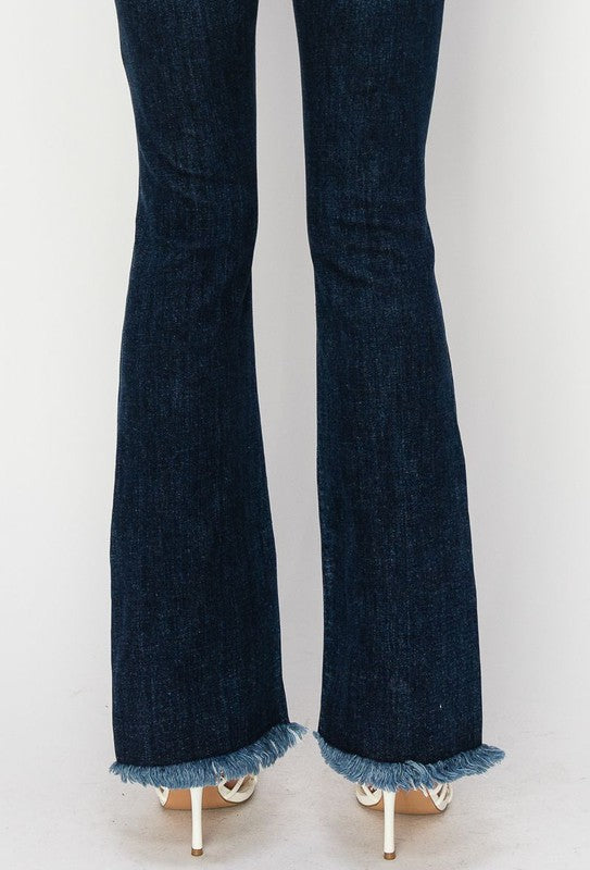 HIGH RISE WESTERN BOOTCUT JEANS