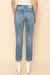 HIGH RISE STRETCH DISTRESSED MOM JEANS