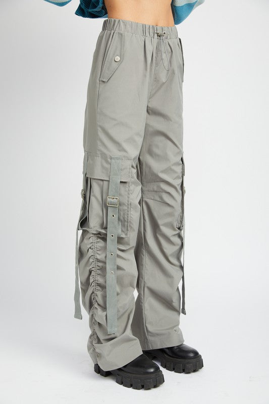 Full view of CARGO PARACHUTE PANTS
