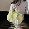 Ruched Top Handle Crossbody Bag