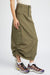 RUCHED MIDI CARGO SKIRT