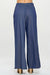 Back view of Tencel Straight Leg Pants with Side Pockets