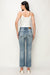 HIGH RISE CRYSTAL EMBELLISHED CROP STRAIGHT JEANS