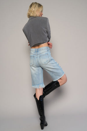 Buy HIGH WAIST BERMUDA SHORTS