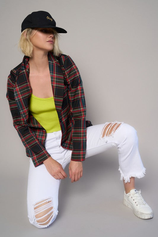 Buy HIGH RISE DESTROYED STRAIGHT CROP JEANS