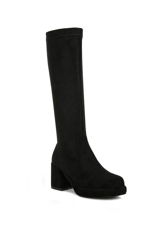Morpin Microfiber High Ankle Boots