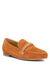 Echo Suede Leather Braided Detail Loafers