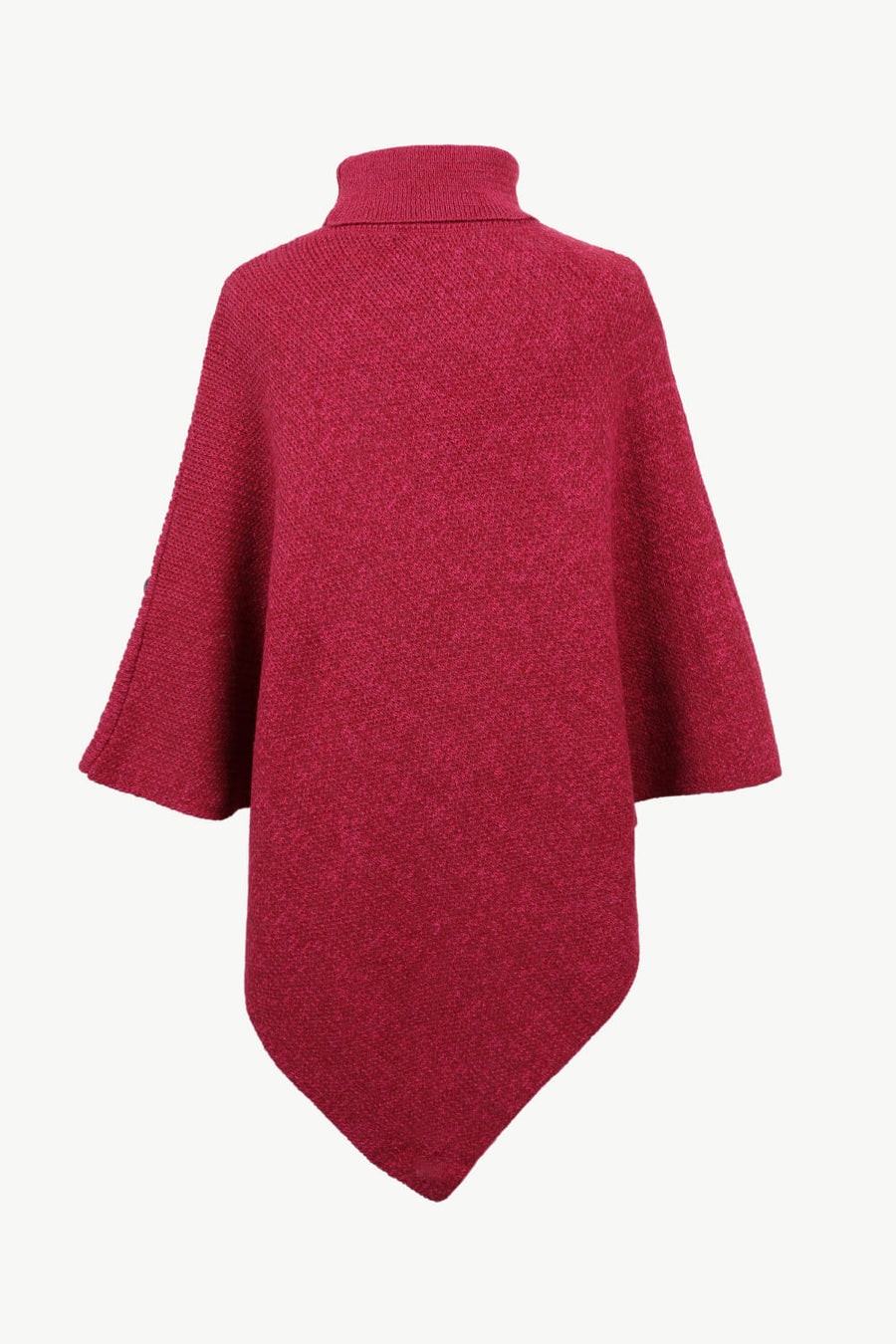 Red poncho on a white background