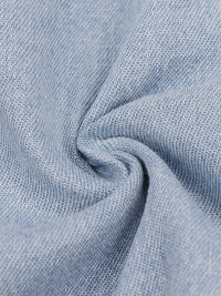 Close-up of textured blue fabric